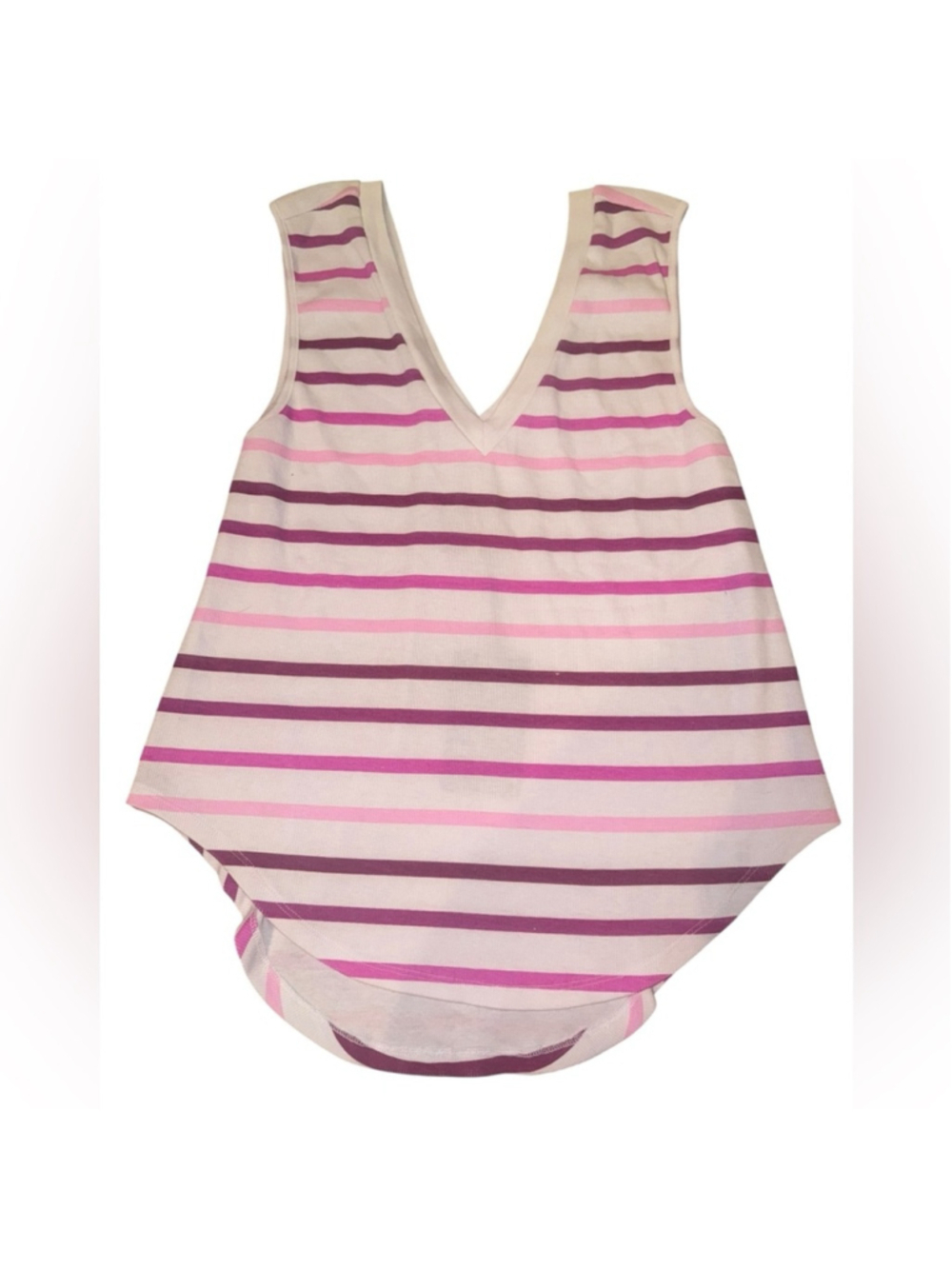 Chaser Pink and Purple Striped Tank Top